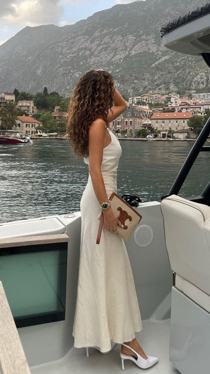 Dae Maxi Dress - White/Natural