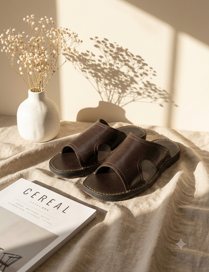 Men brown Slipper