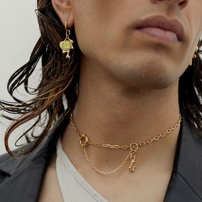 Mini Charm Clasp, Gold