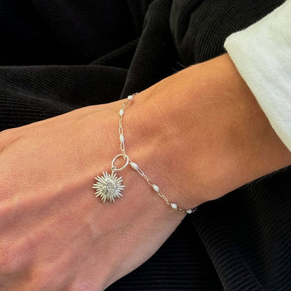 Mini Sun Bracelet, Silver