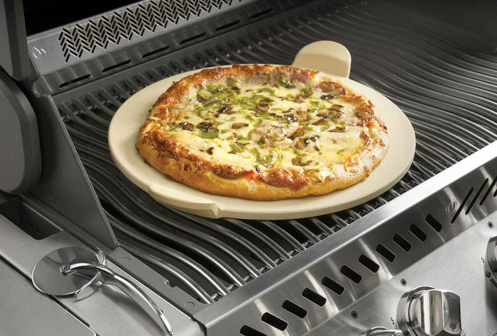 Napoleon PRO Pizza Stone with Pizza Wheel - Great Backyard Place