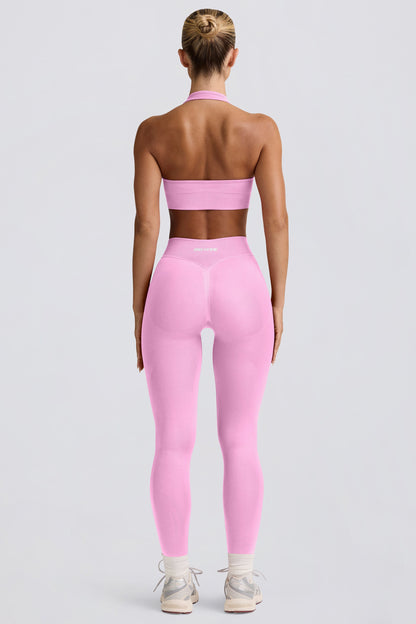 Define Luxe High-Waist Leggings in Bubblegum Pink