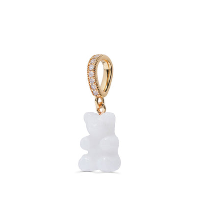 Nostalgia Bear Glitter Pendant, Crystal Connector
