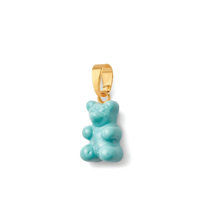 Nostalgia Bear Glitter Pendant, Gold Connector