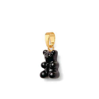Nostalgia Bear Glossy Pendant, Gold Connector
