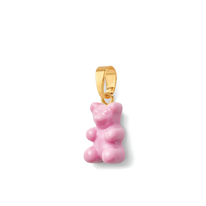 Nostalgia Bear Glossy Pendant, Gold Connector