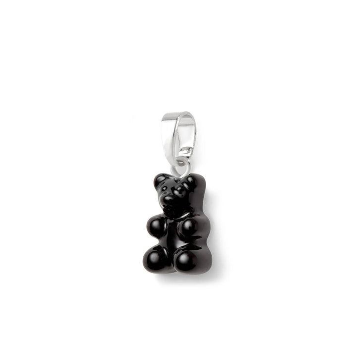 Nostalgia Bear Glossy Pendant Silver Connector