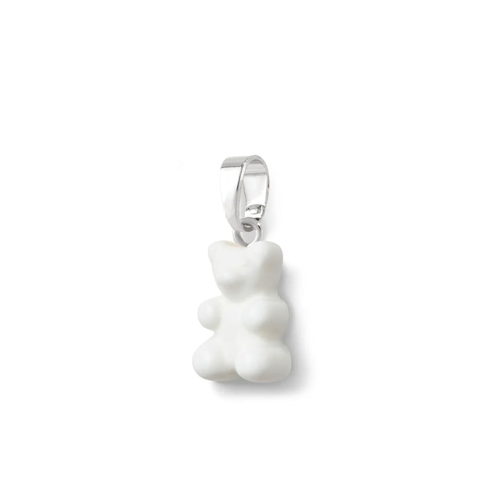 Nostalgia Bear Glossy Pendant Silver Connector