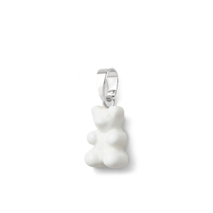 Nostalgia Bear Glossy Pendant Silver Connector