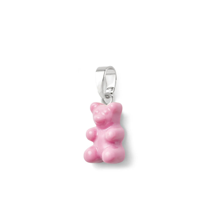 Nostalgia Bear Glossy Pendant Silver Connector