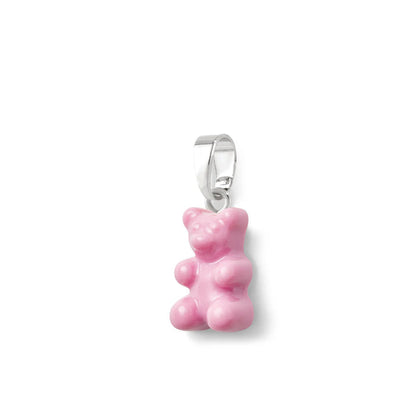 Nostalgia Bear Glossy Pendant Silver Connector