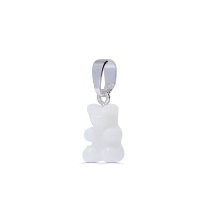 Nostalgia Bear Glossy Pendant Silver Connector