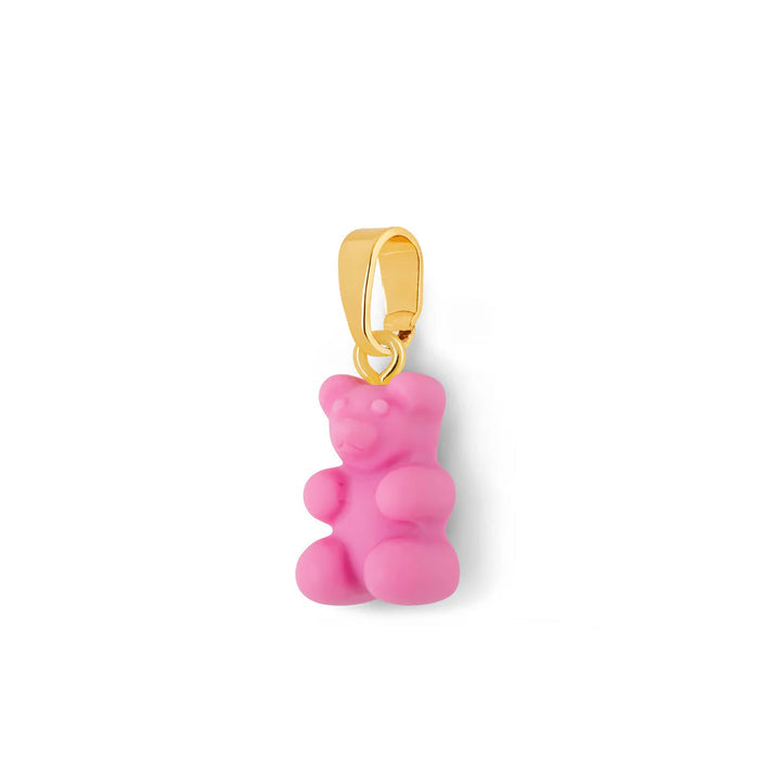 Nostalgia Bear Matte Pendant, Gold Connector