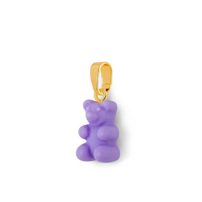 Nostalgia Bear Matte Pendant, Gold Connector