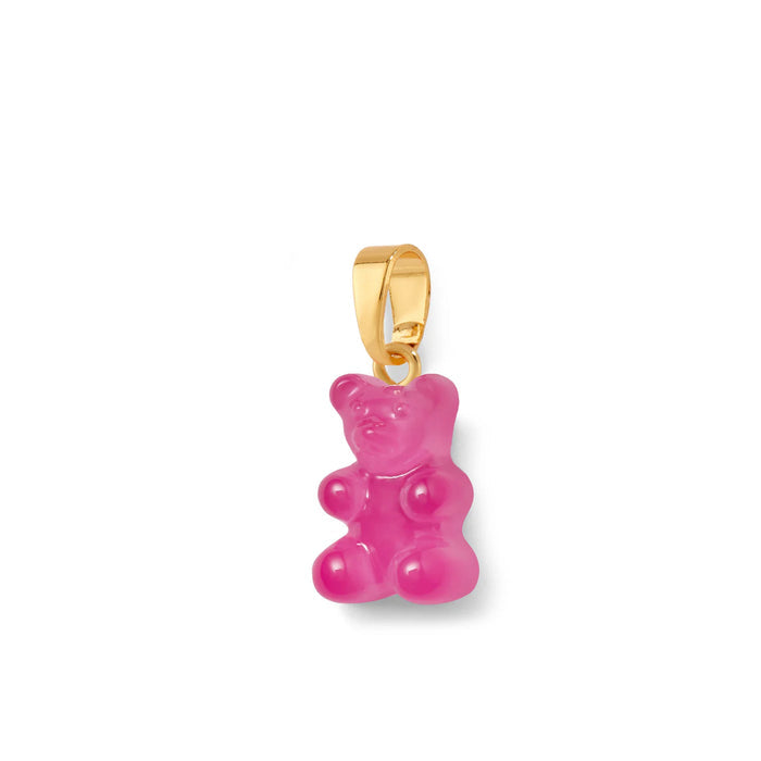 Nostalgia Bear Translucent Pendant, Gold Connector