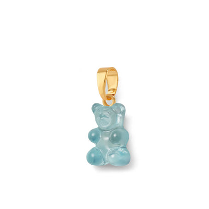 Nostalgia Bear Translucent Pendant, Gold Connector