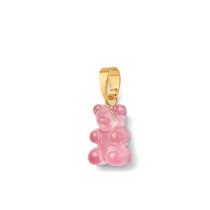 Nostalgia Bear Translucent Pendant, Gold Connector
