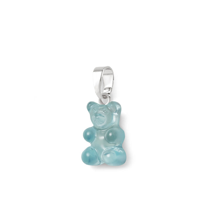 Nostalgia Bear Translucent Pendant, Silver Connector