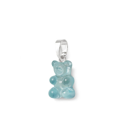 Nostalgia Bear Translucent Pendant, Silver Connector