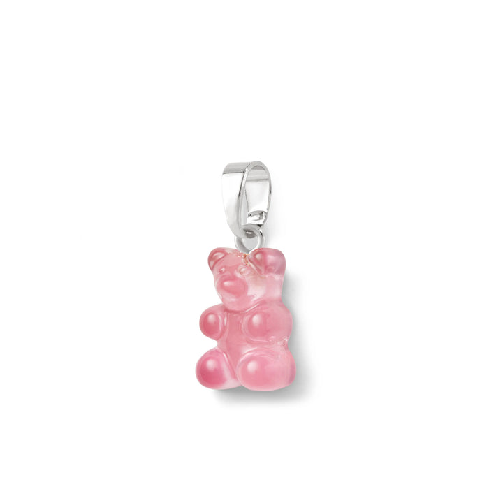 Nostalgia Bear Translucent Pendant, Silver Connector