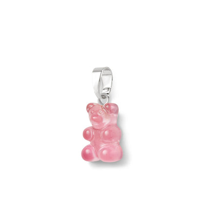 Nostalgia Bear Translucent Pendant, Silver Connector