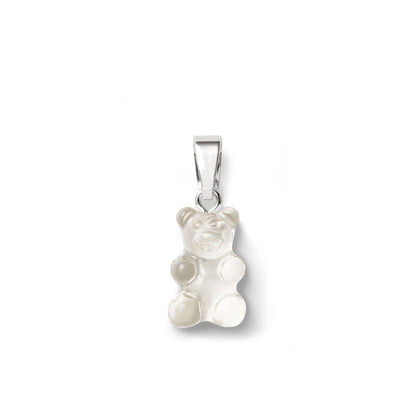 Nostalgia Bear Translucent Pendant, Silver Connector