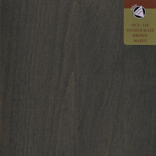 OCS 118 - ANTIQUE SLATE - Brown Maple Sample