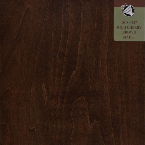 OCS 227 - RICH CHERRY - Brown Maple Sample