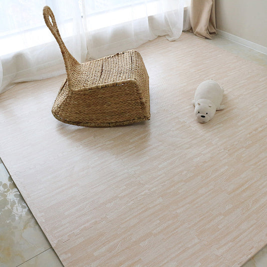 Olive & Cloud Wood Grain Foam Puzzle Mats