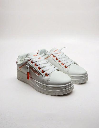 Orrange White Sneakers for Women