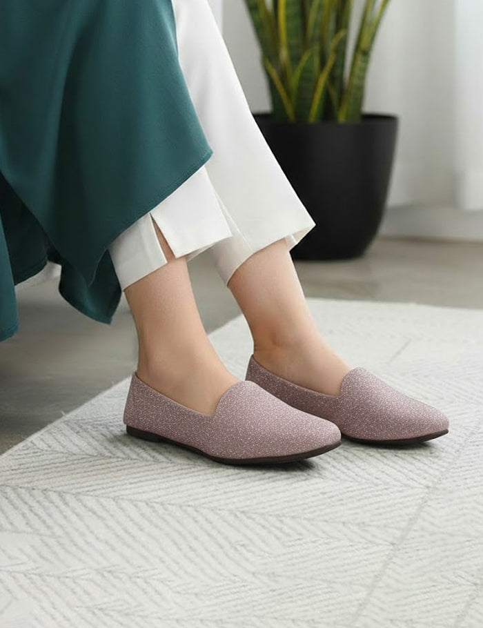 Peach Winter Pumps
