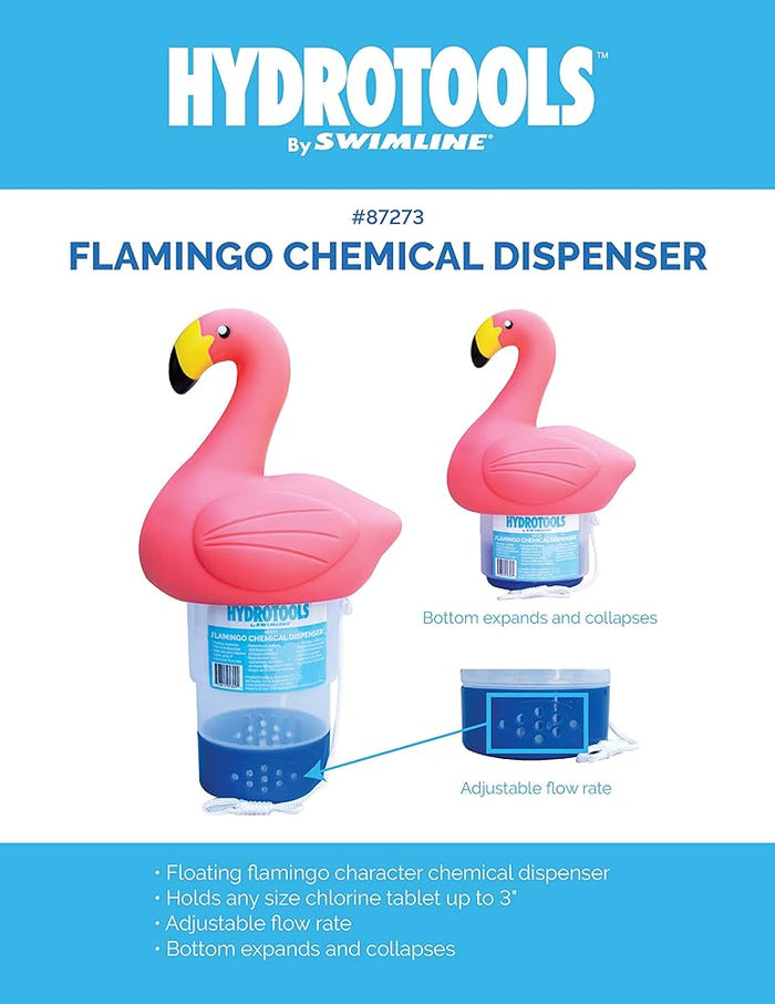 Pink Flamingo Floating Chemical Dispenser - Great Backyard Place