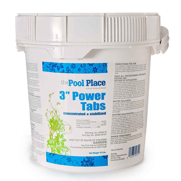 Pool Place 3" Power Tabs - 25 Lbs. - Great Backyard Place