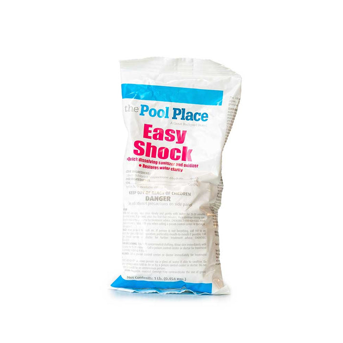 Pool Place Easy/Quick Shock Dichlor - 1 Lb - Great Backyard Place