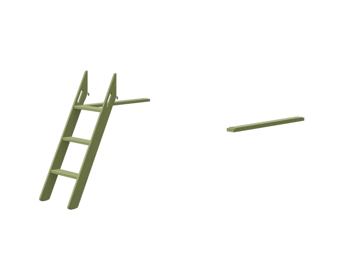 Popsicle - Slanting ladder for Mid-High Bed LADDER _badge_last_chance flexa-com.myshopify.com
