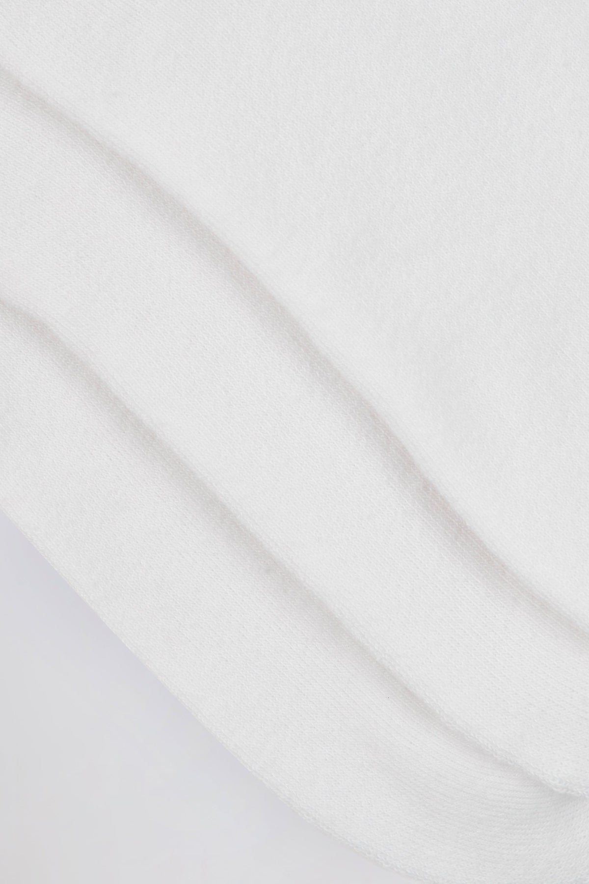 Ribbed Crew Sock Bundle in White