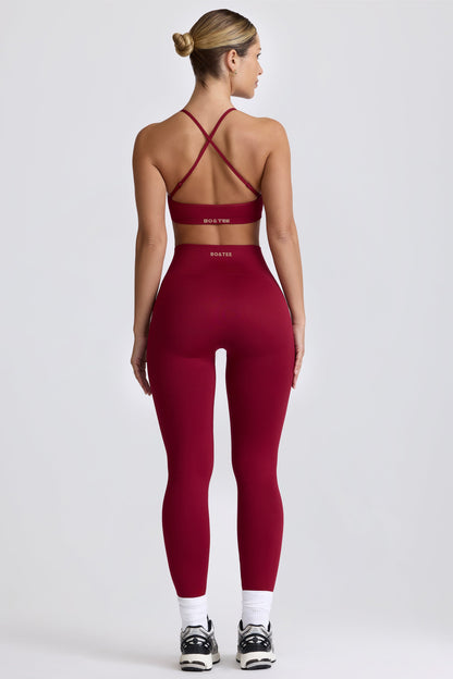 Super Sculpt Seamless Leggings in Burgundy