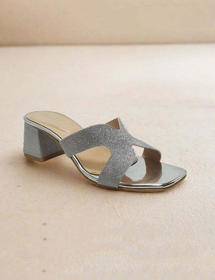 Silver Casual Slippers