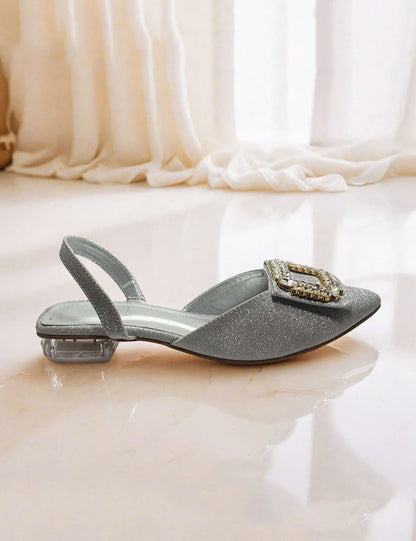 Silver Fancy Sandals