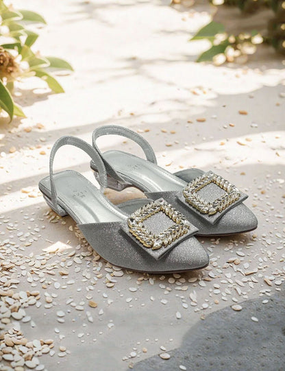 Silver Fancy Sandals
