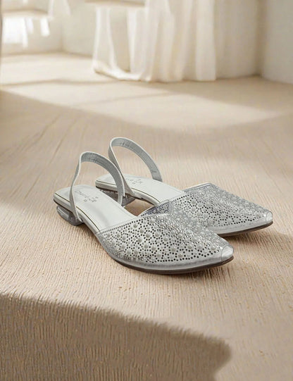 Silver Fancy Sandals