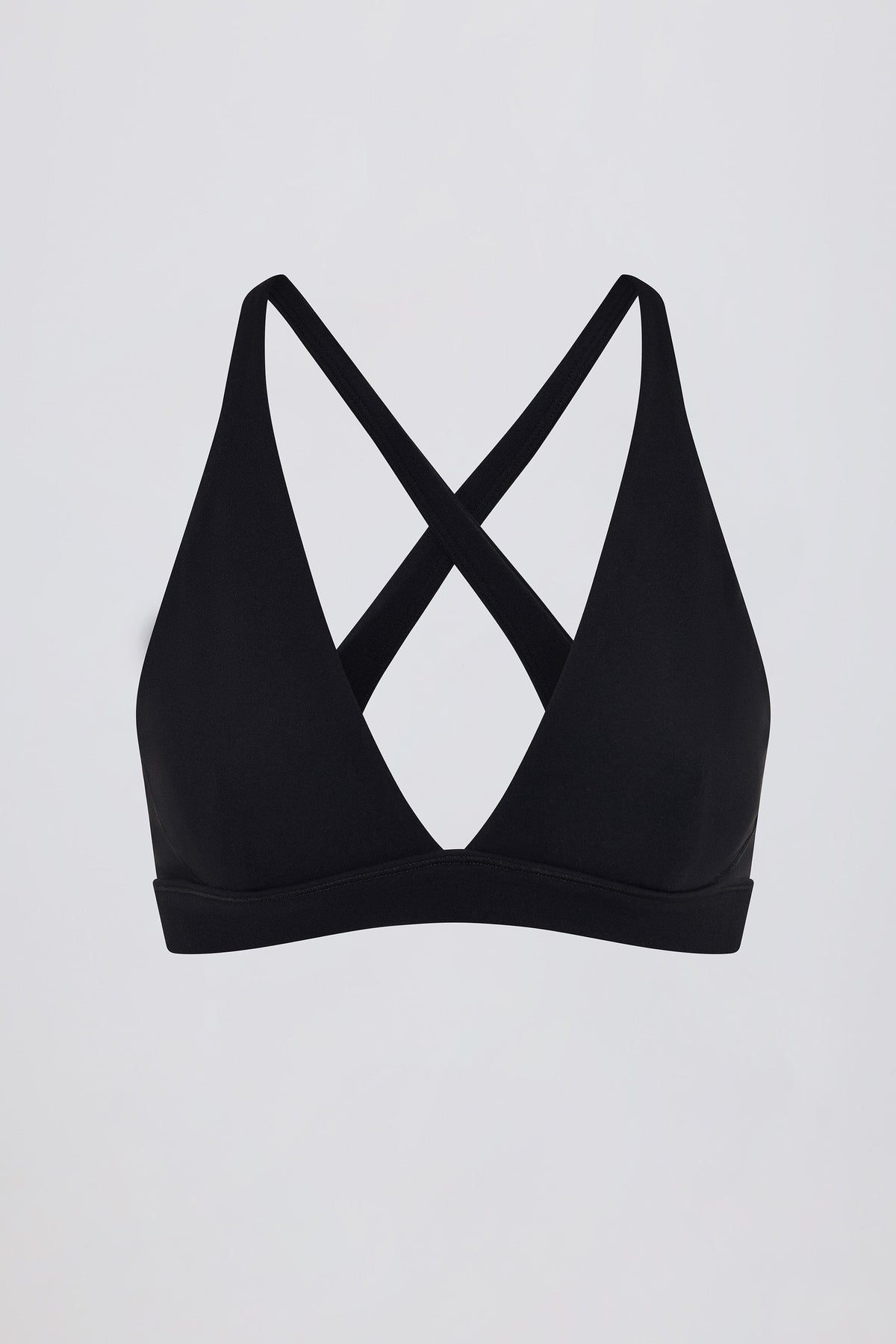 Soft Active Cross-Back Sports Bra in Black