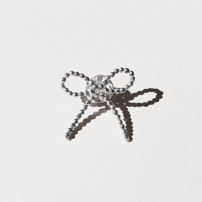 Sparkling Brooch Bow, Gunmetal