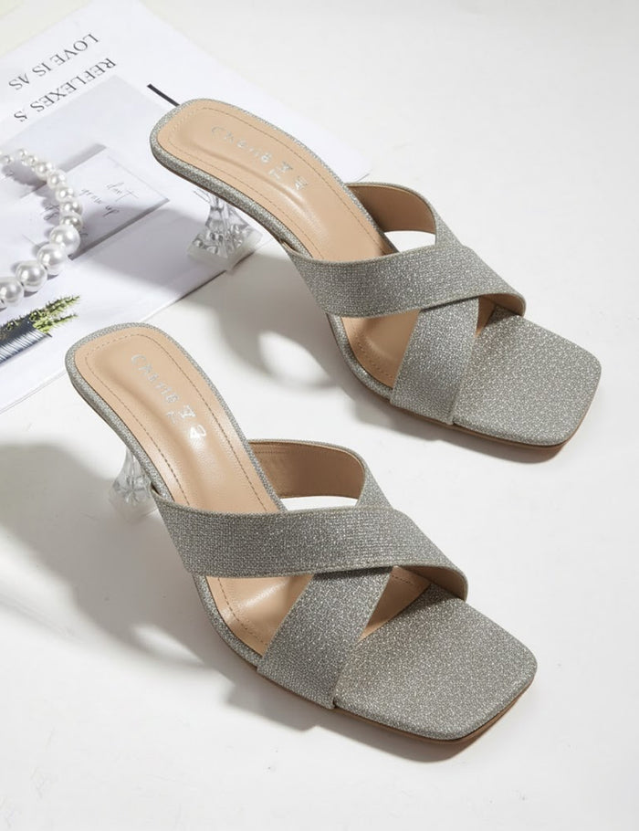 Stylish Golden Women Slippers