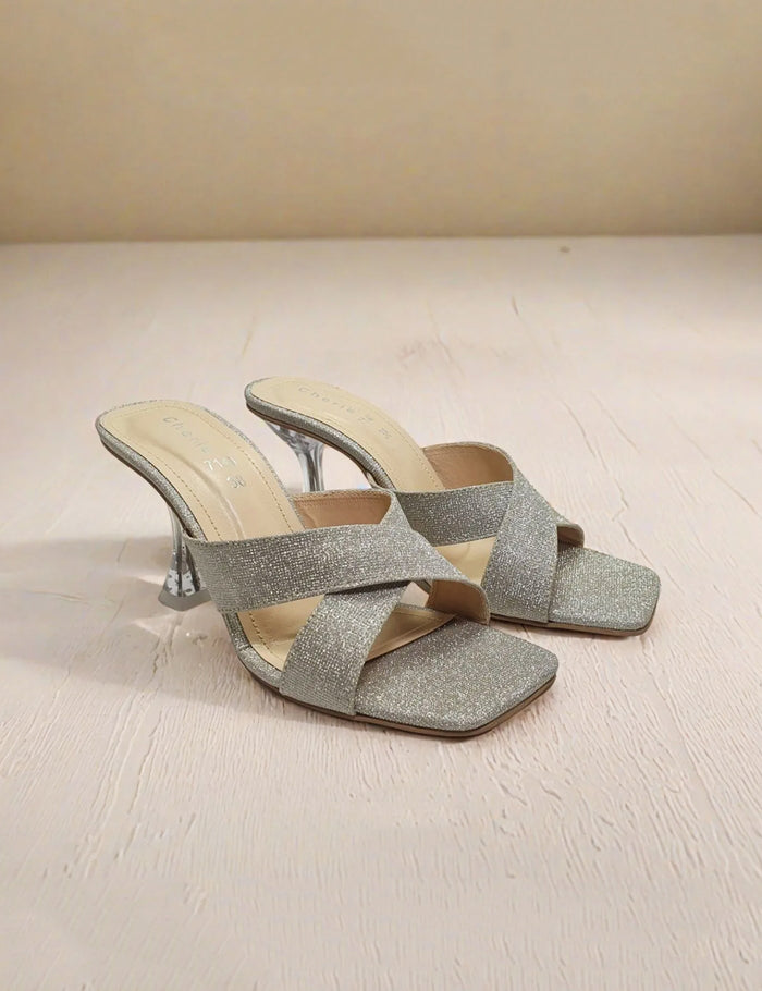 Stylish Silver Women Slippers