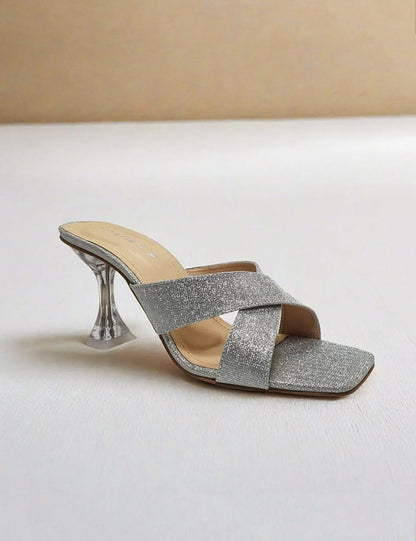 Stylish Silver Women Slippers