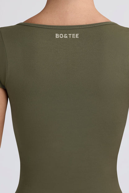 Super Sculpt Seamless T-Shirt in Light Green