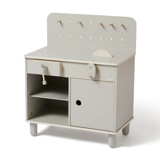 The Workbench, Grey PLAY the-workbench-natural-grey  flexa-com.myshopify.com