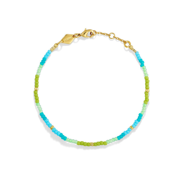 Tie Dye Bracelet, Aqua