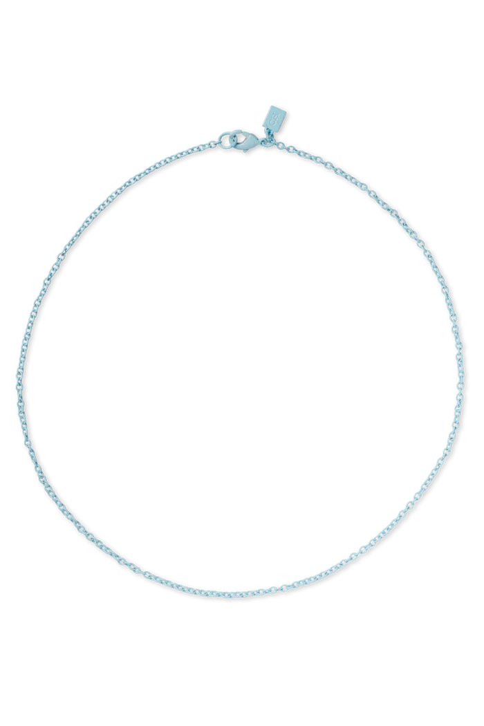 Tonal O Necklace, Baby Blue